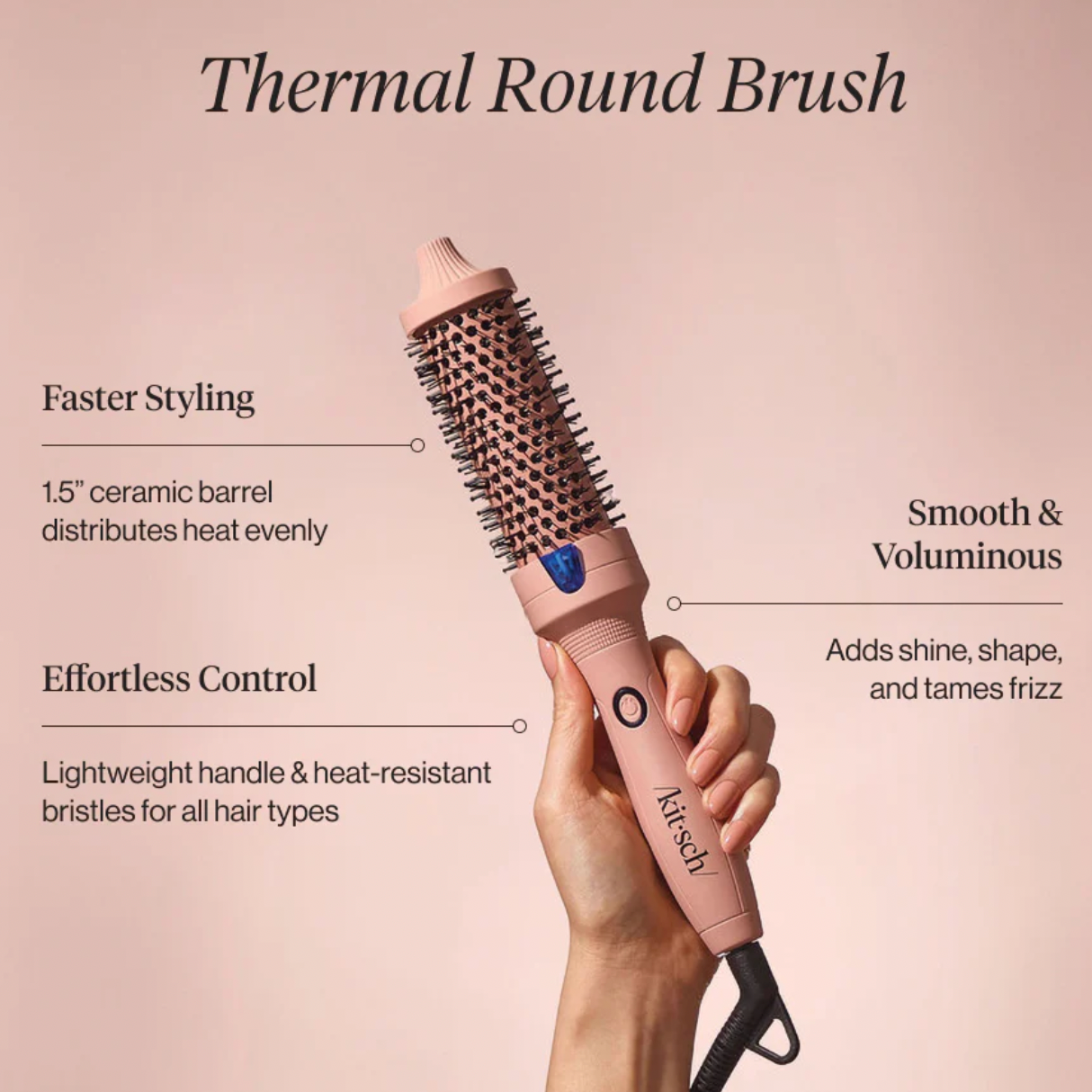 Volumising thermal round brush - KITSCH